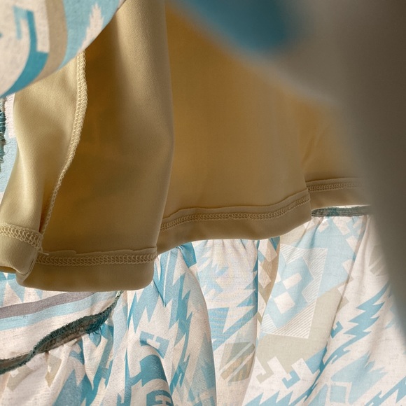 Tasha Polizzi Printed Maxi Skirt Ruffle Hem SZ L or XL NEW - Picture 4 of 8